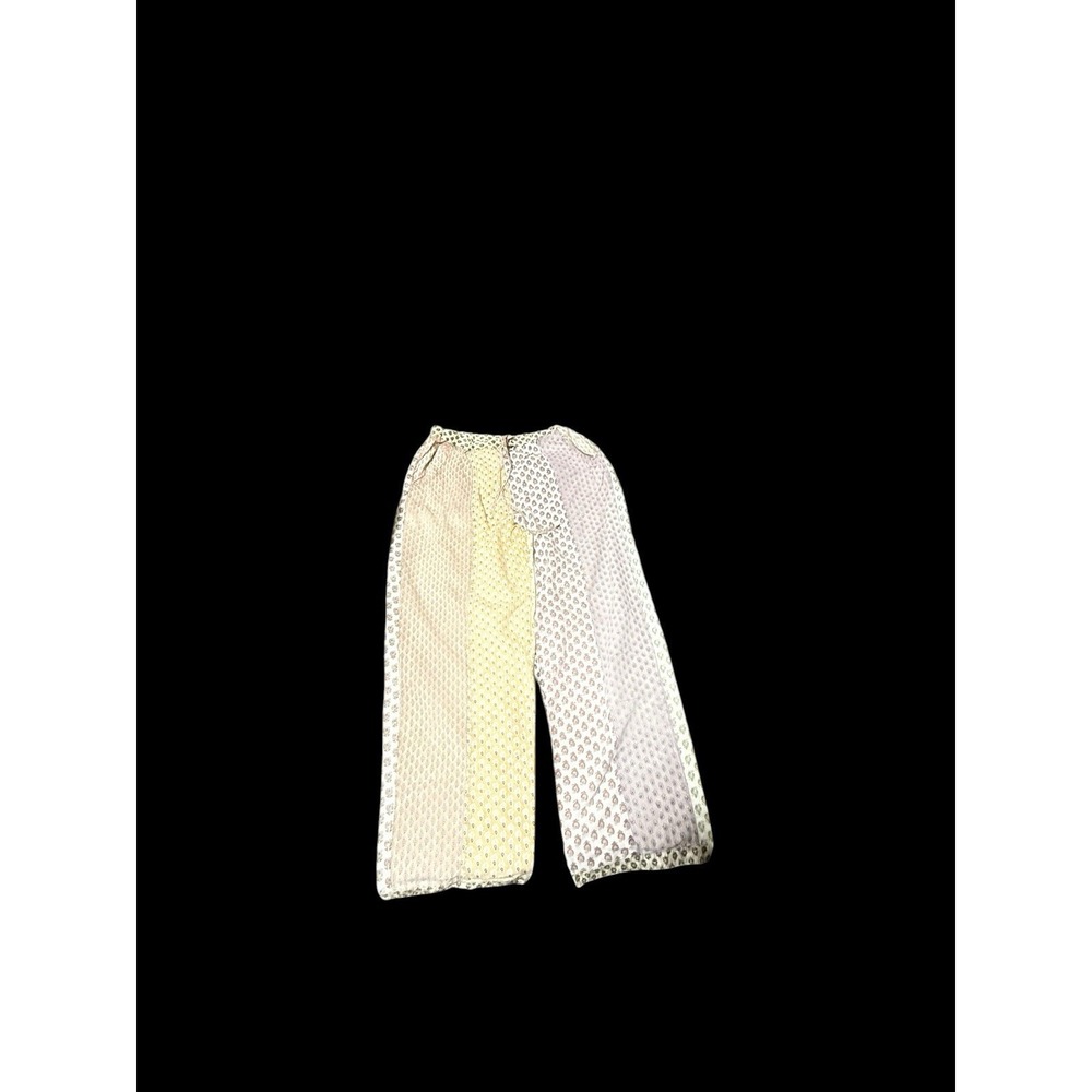 Sacred Threads M Multicolored Multiprint Pants Boho Festival Pockets DEFECT - Picture 4 of 6